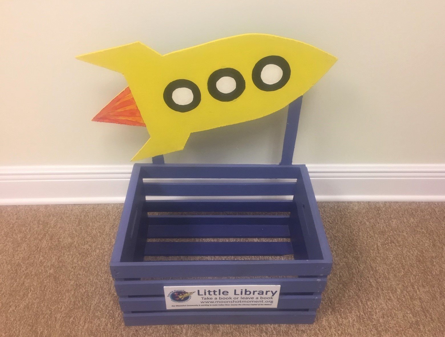 Moonshot Moment's Little Library, Better with Help from IRCF